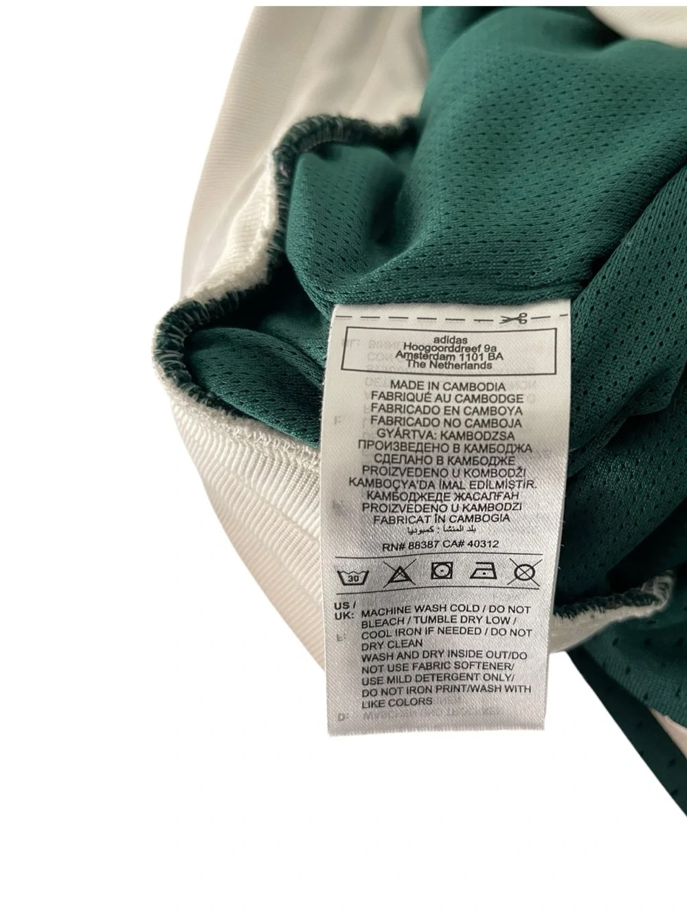 Adidas Originals OG Men’s Small Green Mesh Basketball Shorts Trefoil Retro
